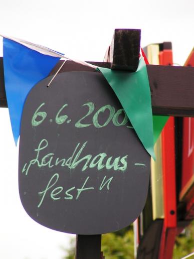 Landhausfest 2009 " 30 Jahre Vereinsheim "